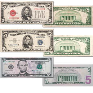 Small-Size $5 Note Set Main Image