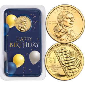 2024 Native American Dollar Happy Birthday Showpak Main Image