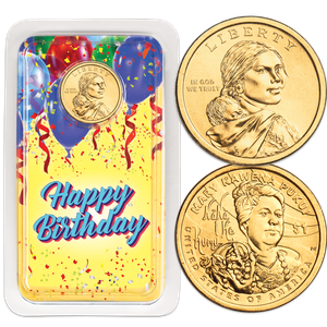 2025 Native American Dollar Happy Birthday Showpak Main Image