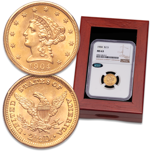 1878-1907 Gold $2.50 Liberty Head with Case Main Image