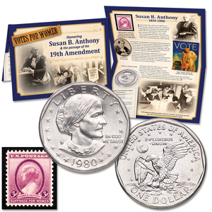 Susan B. Anthony Coin & Stamp Set Main Image