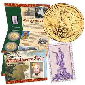 2025 Native American Dollar Coin & Stamp Set Main Image