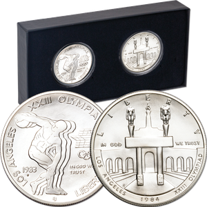 1983 & 1984 L.A. Olympics Silver Dollar Set Main Image