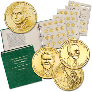 2007-2011, 2016 & 2020 P&D Presidential Dollar Collection with Album Main Image