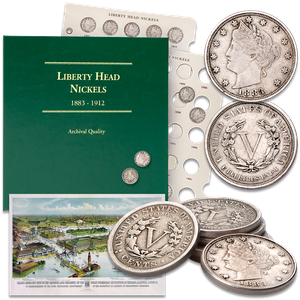 1883-1912 Liberty Head Nickel Set with Album Main Image