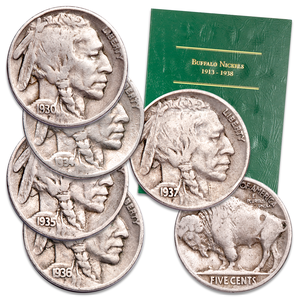 1930-1937 Last "P" Mint Buffalo Nickels Main Image