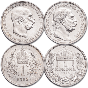 1912-1916 Austro-Hungarian Empire Silver Set Main Image