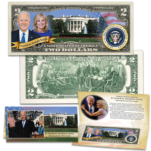 President Biden & Jill Colorized $2 Note Main Image