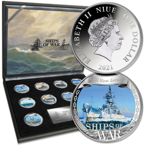 2021 Niue 1 oz. Silver $1 Ships of War Collection Main Image