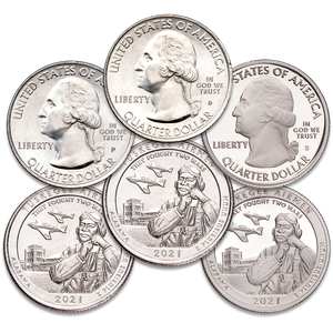 2021 PDS Tuskegee Airmen National Historic Site Quarter Set Main Image