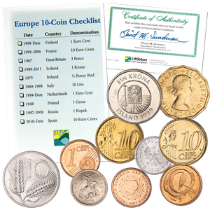 1949-Date Europe Coin Set with checklist Main Image