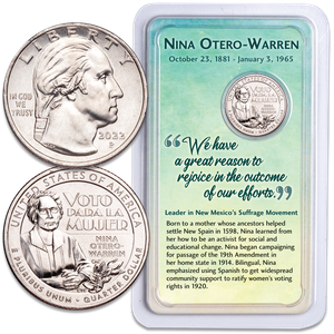 2022 Nina Otero-Warren U.S. Women Quarter in Showpak Main Image