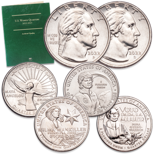 2022 P&D U.S. Women Quarter Set with Folder Main Image