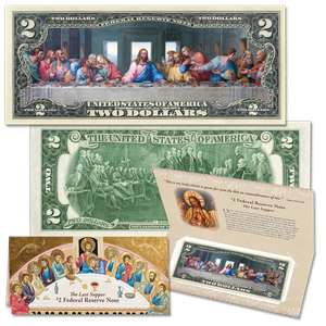 Colorized $2 Federal Reserve Note - The Last Supper Main Image