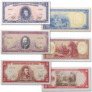 ND 1962-1975 Chile Note Set Main Image