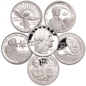 2022-S 99.9% Silver America's U.S. Women Quarter Proofs Main Image