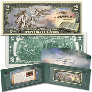 Stories of the Bible Series Colorized $2 Federal Reserve Note - Calling of Abraham Main Image