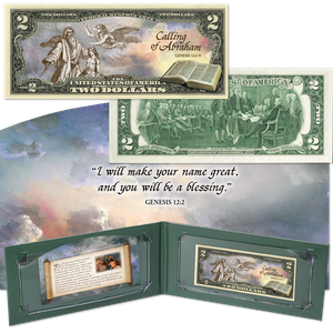 Stories of the Bible Series Colorized $2 Federal Reserve Note - Calling of Abraham Main Image