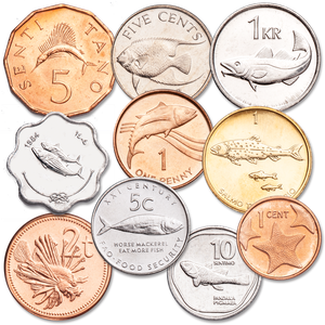 1966-2015 World Coin Fish Set Main Image