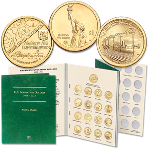 2018-2022 U.S. Innovation Dollar Collection with Folder Main Image