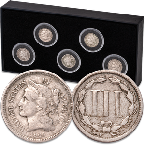 1865-1874 Nickel 3¢ Piece Set Main Image
