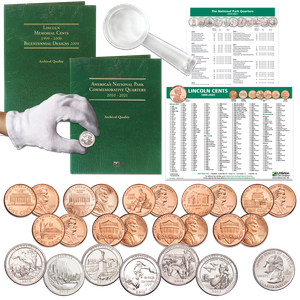 Coin Collecting Starter Kit with Folders Main Image