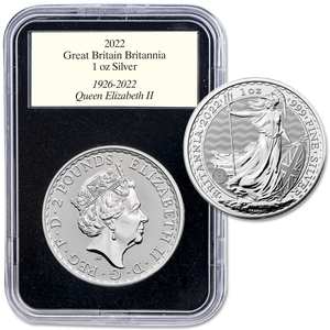 2022 Great Britain 1 oz. Silver £2 Britannia with Holder Main Image