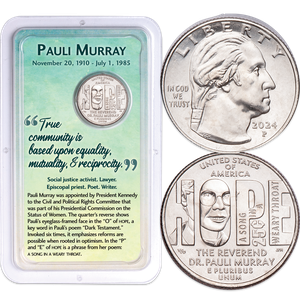 2024 Rev. Dr. Pauli Murray U.S. Women Quarter in Showpak Main Image