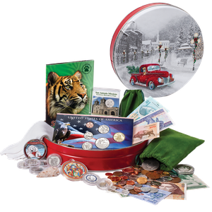 Holiday Collector's Tin Filled with Collectibles Main Image