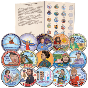 2022-2024 Colorized U.S. Women Quarter Set with Folder Main Image