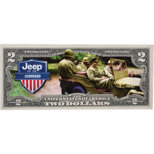 Colorized Jeep $2 Federal Reserve Note Command Main Image