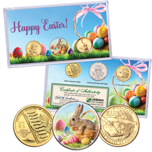 2024 Happy Easter Coin Set in Holder Main Image