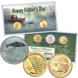 Father's Day Coin Set in Holder Main Image