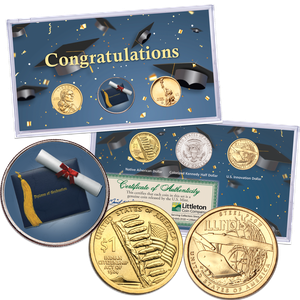 Graduation Coin Set in Holder Main Image