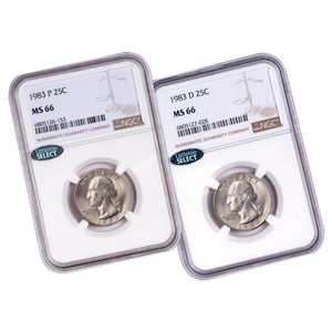 1983 P&D Washington Quarter Set Main Image
