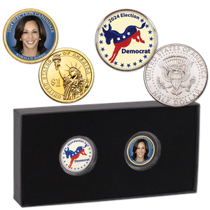 2024 Democratic Party/Kamala Harris Colorized Coin Set Main Image
