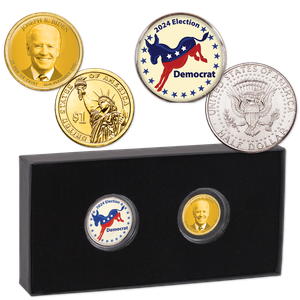 2024 Democratic Party/Joe Biden Colorized Coin Set Main Image