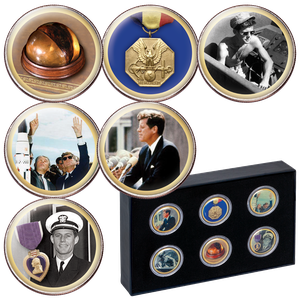 John F. Kennedy Colorized Half Dollar Set Main Image