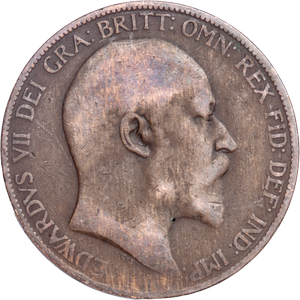 1902-1910 Great Britain Bronze Penny Edward VII Sandrigham Estate in Holder Main Image