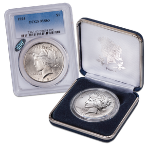 1924 & 2024 Peace Silver Dollar Set Main Image