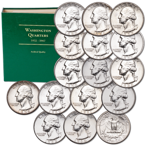 1950-1964 Washington Silver Quarter Year Set Main Image