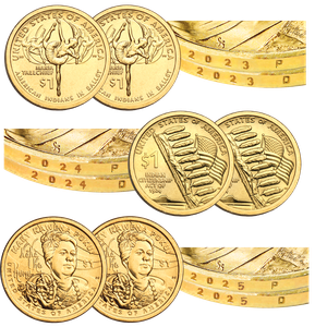 2023-2025 P&D Native American Dollar Set (6 coins)