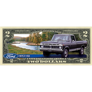 1975 Ford F-150 Colorized $2 Note Main Image