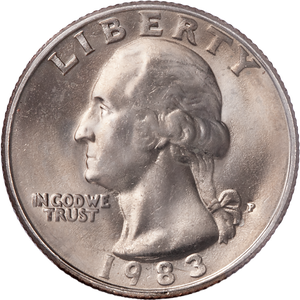 1983-P Washington Quarter, NGC Certified in Box Main Image