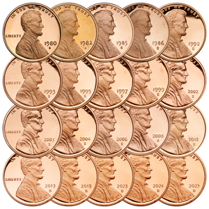 1980-2025 “S” Mint Lincoln Cent Set Main Image
