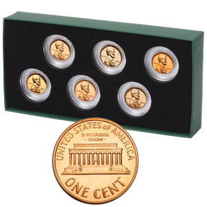 1959-1964 Lincoln Memorial Cent Set with Display Box Main Image