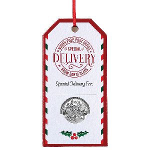 North Pole Believe Dollar Gift Tag Main Image