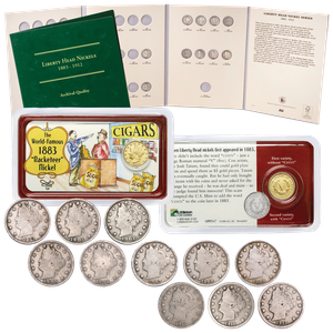 1883-1912 Liberty Nickel Set with Album Main Image