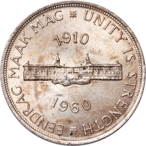 1960 South Africa Silver 5 Shillings Main Image