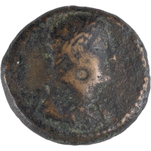 247-222 B.C. Ptolemy III Small Bronze Bust of Ptolemy III Svoronos Main Image